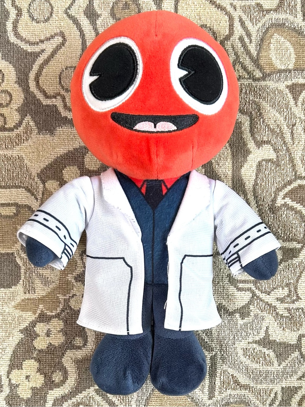 Roblox Rainbow Friends Smiling Red Scientist 8” Plush Phat Mojo Collectible Rare
